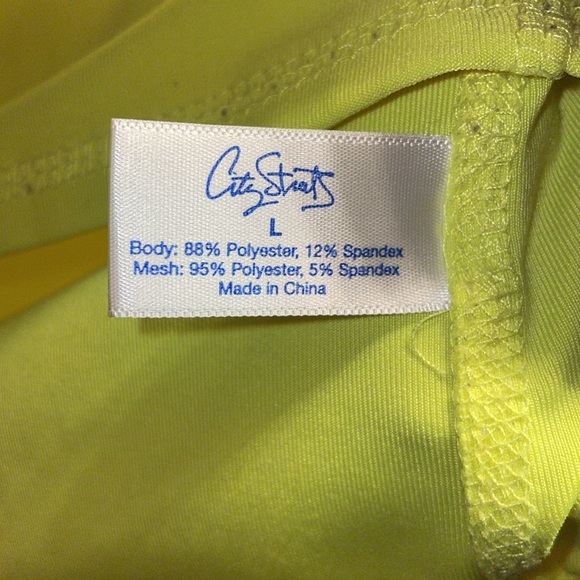 City streets Bright Yellow workout wear Lululemon style like new yoga running - Picture 6 of 7